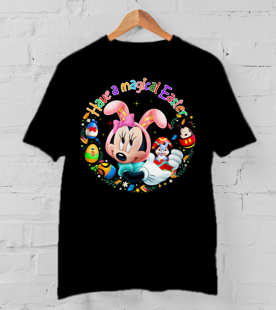 Have A Magical Easter Minnie Mouse With Easter Eggs And Bunny Ears T-Shirt