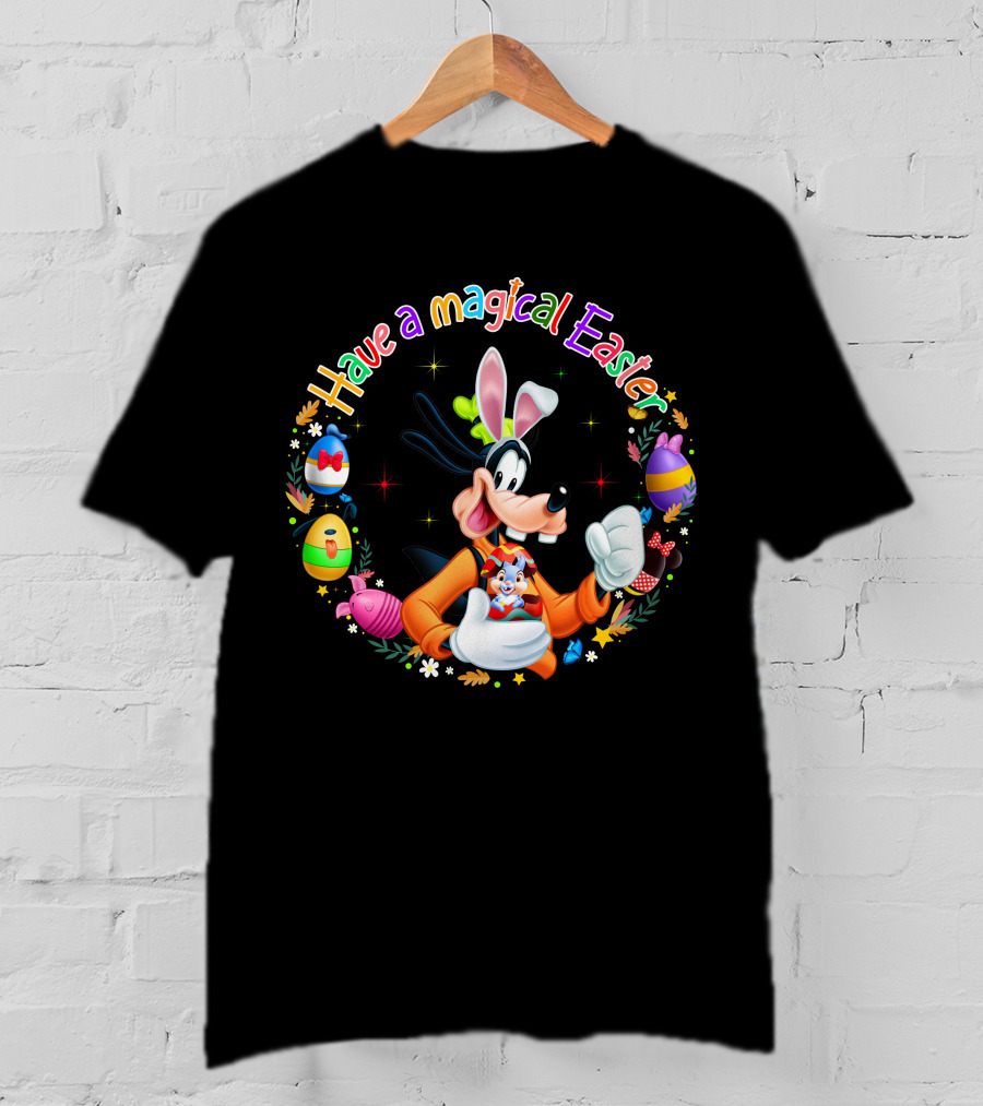 Have A Magical Easter With Goofy And Easter Bunny Eggs T-Shirt