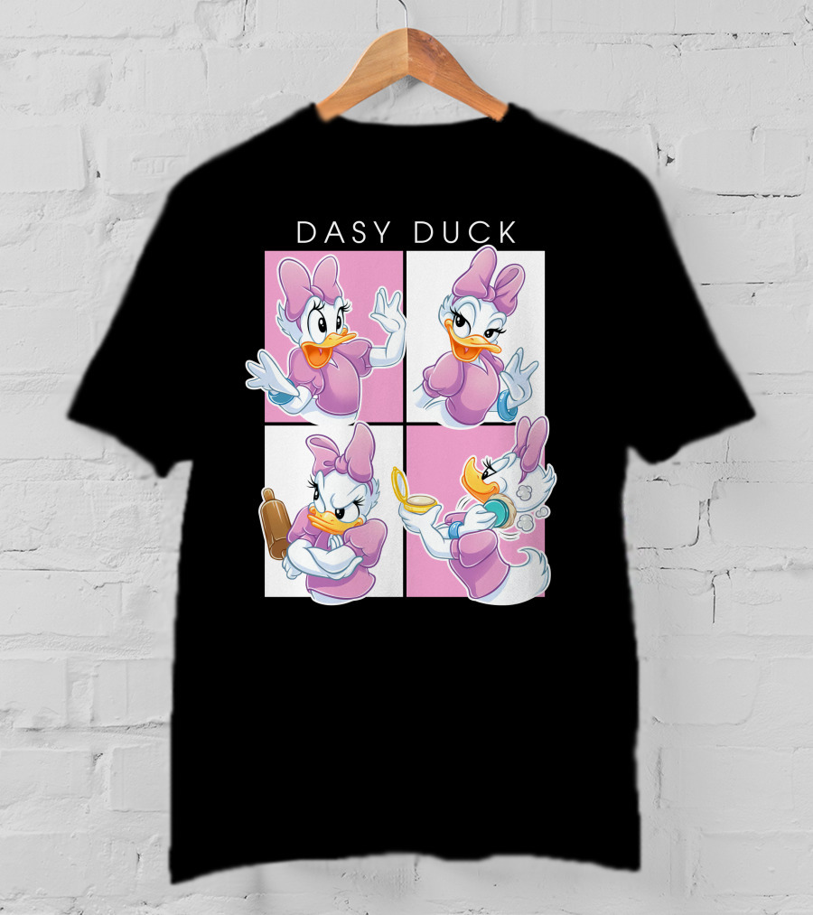 Daisy Duck Four Expressions Pink Outfit Series T-Shirt