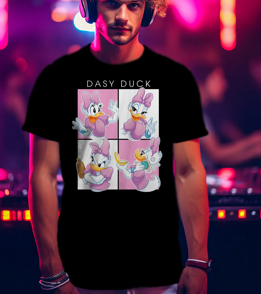 Daisy Duck Four Expressions Pink Outfit Series T-Shirt