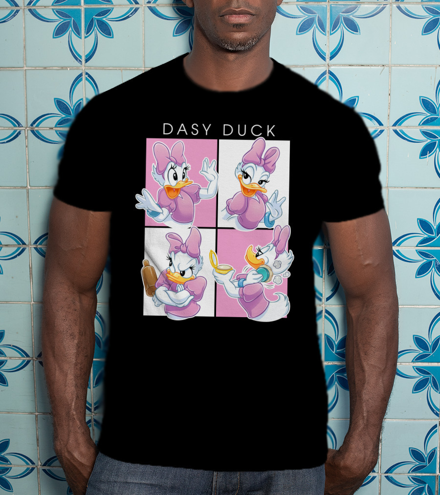 Daisy Duck Four Expressions Pink Outfit Series T-Shirt