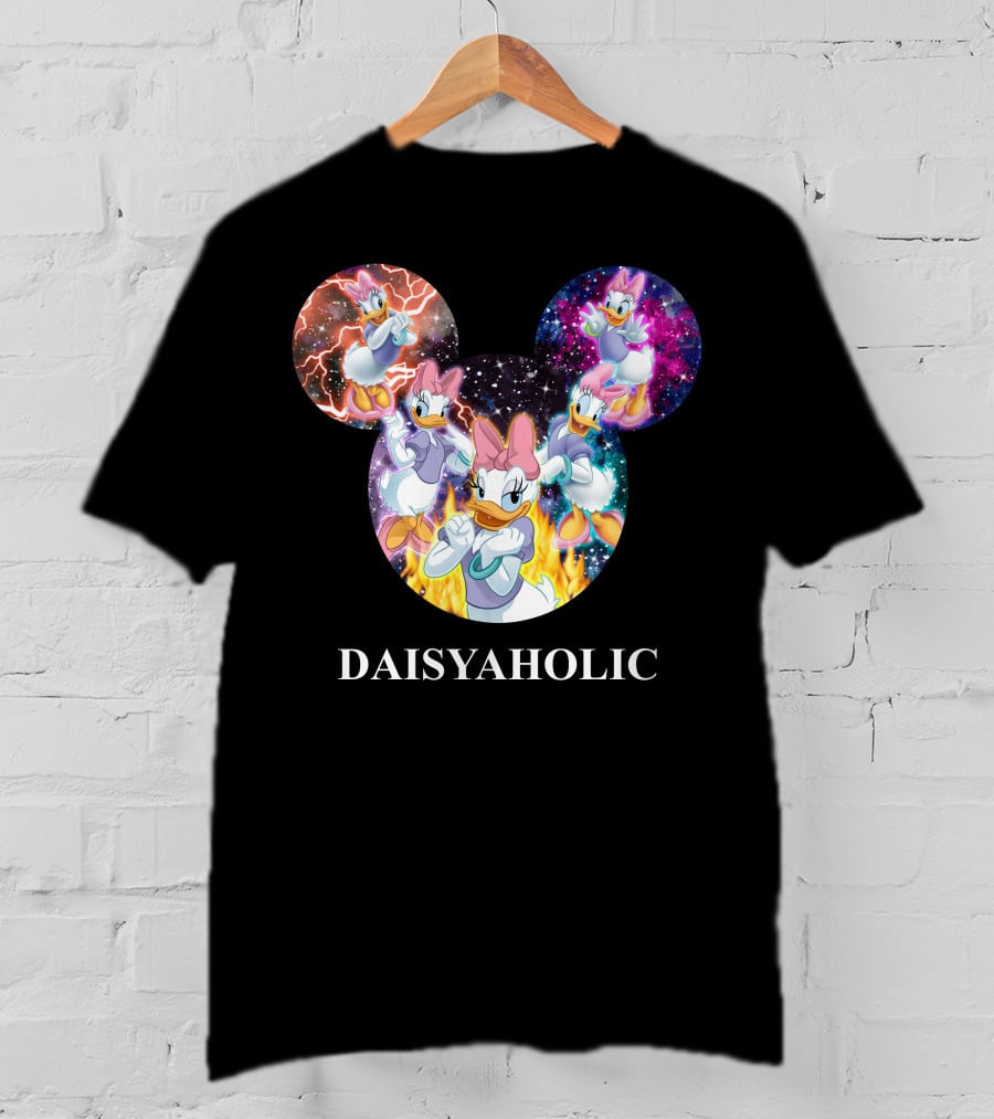 Daisy Daisyaholic Galaxy Flames Disney Mickey Ears T-Shirt