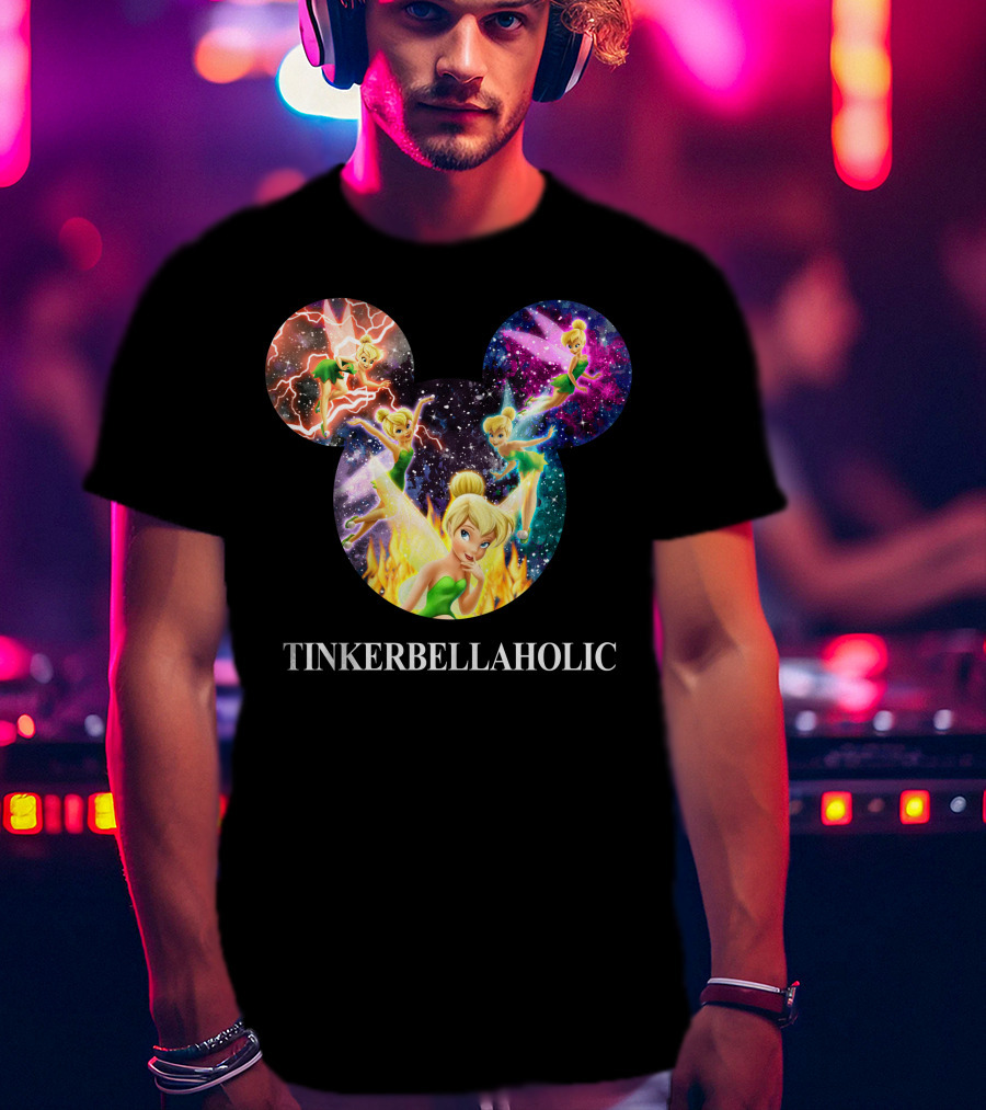Tinkerbellaholic Tinkerbell Fantasy Galaxy Aura T-Shirt