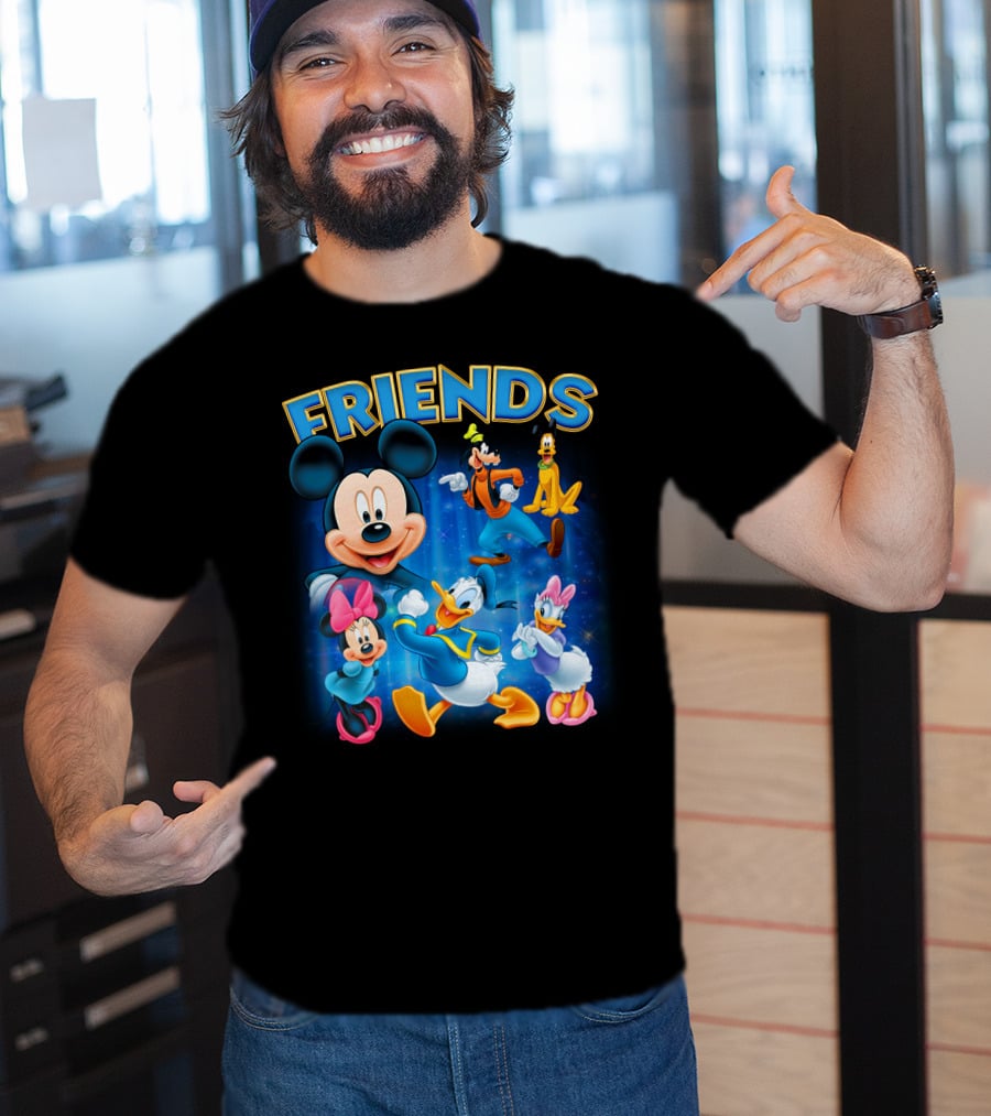 Mickey Mouse And Friends Disney Characters Mickey Mouse Donald Duck Daisy Duck Minnie Mouse Goofy Pluto T-Shirt