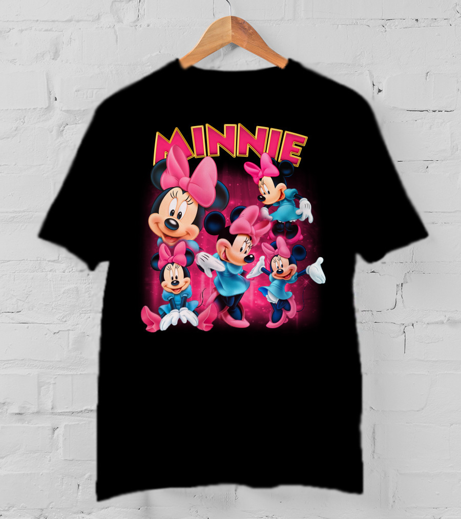 Minnie Mouse Pink And Blue Outfits With Bows T-Shirt