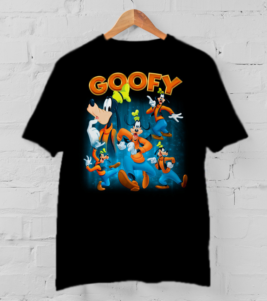 Goofy Classic Character Multiple Poses Dynamic Expressions T-Shirt