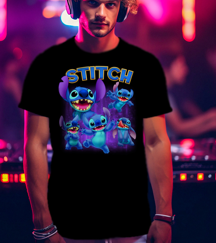 Stitch Lilo And Stitch Alien Character Expressions Collection T-Shirt