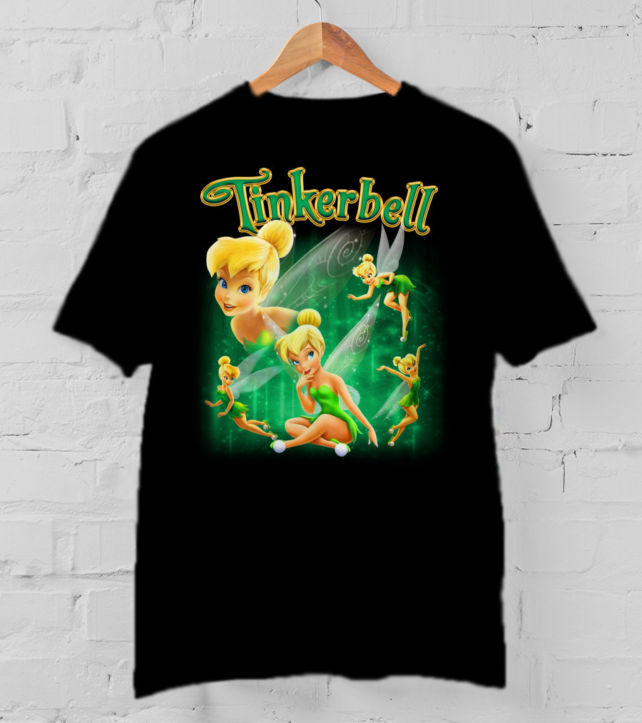 Tinkerbell Magical Green Fairy Poses And Expressions T-Shirt