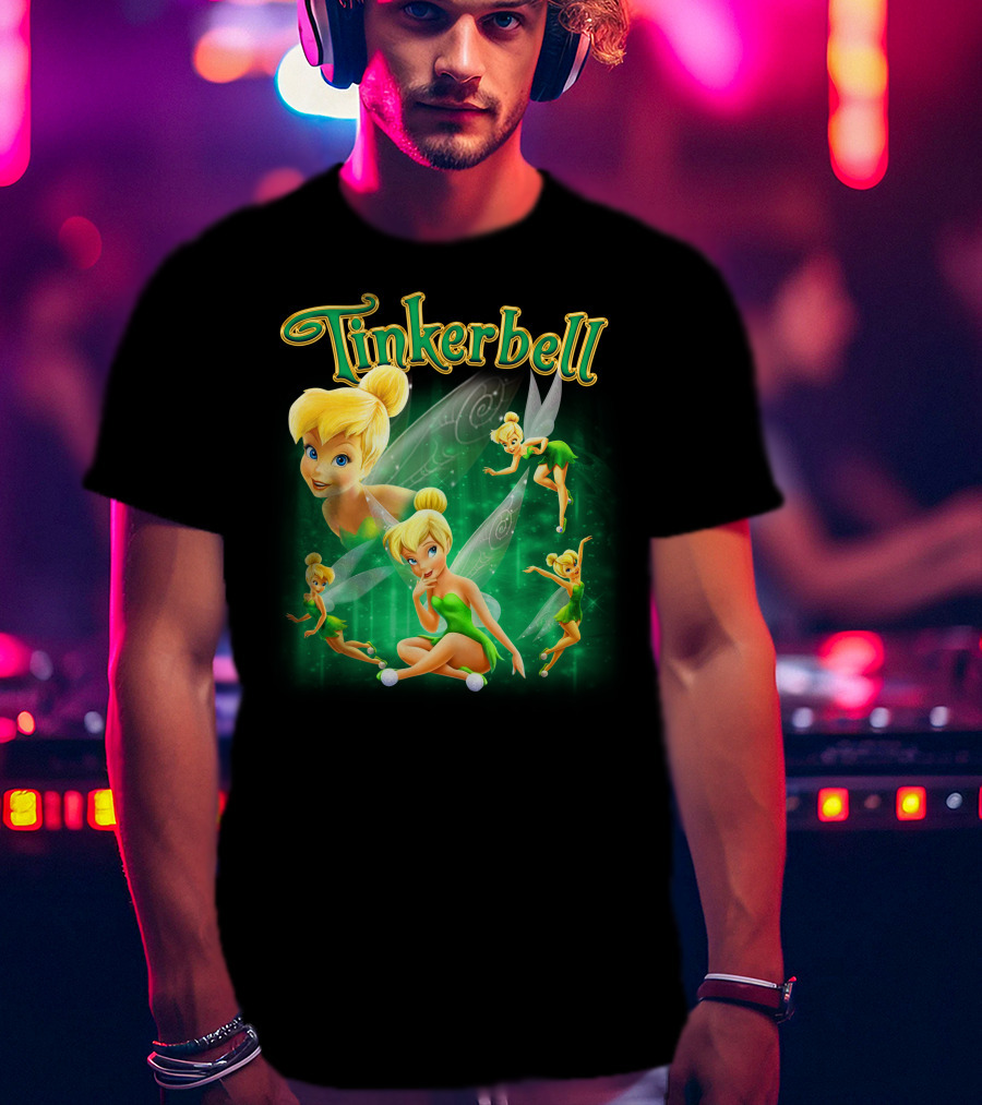 Tinkerbell Magical Green Fairy Poses And Expressions T-Shirt