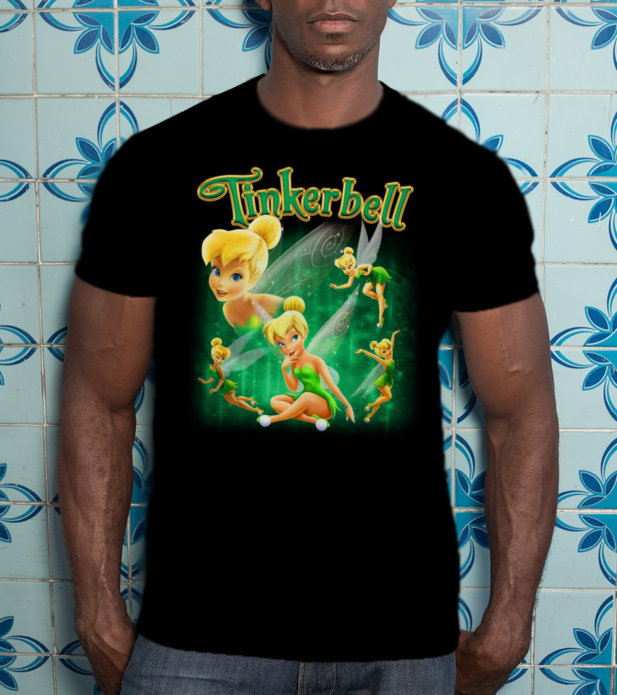 Tinkerbell Magical Green Fairy Poses And Expressions T-Shirt