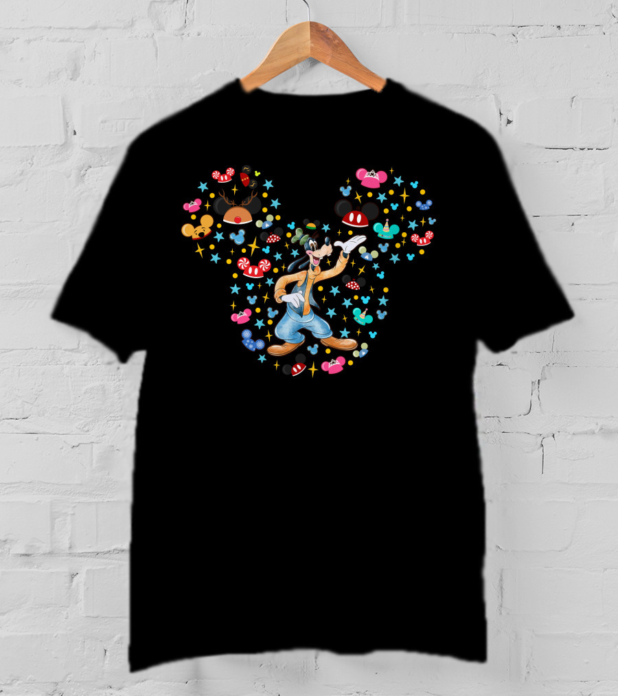 Goofy Mickey Mouse Icon Sparkling Celebration T-Shirt