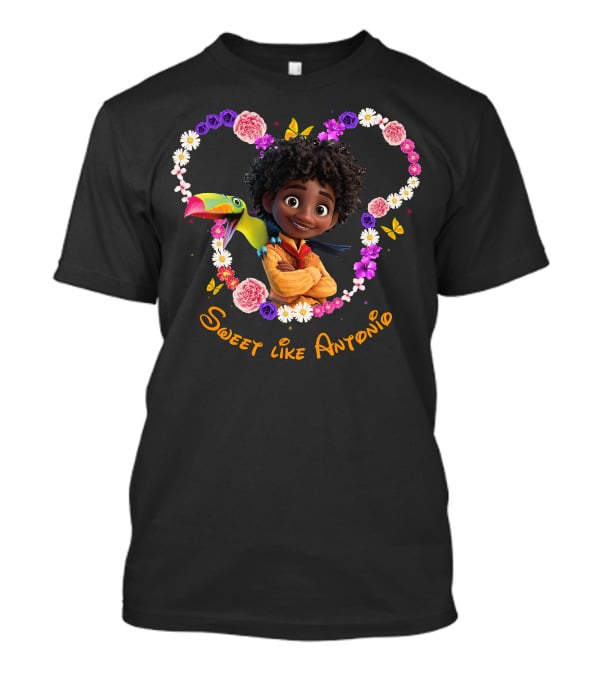 Sweet Like Antonio Butterfly Toucan Flower T-Shirt