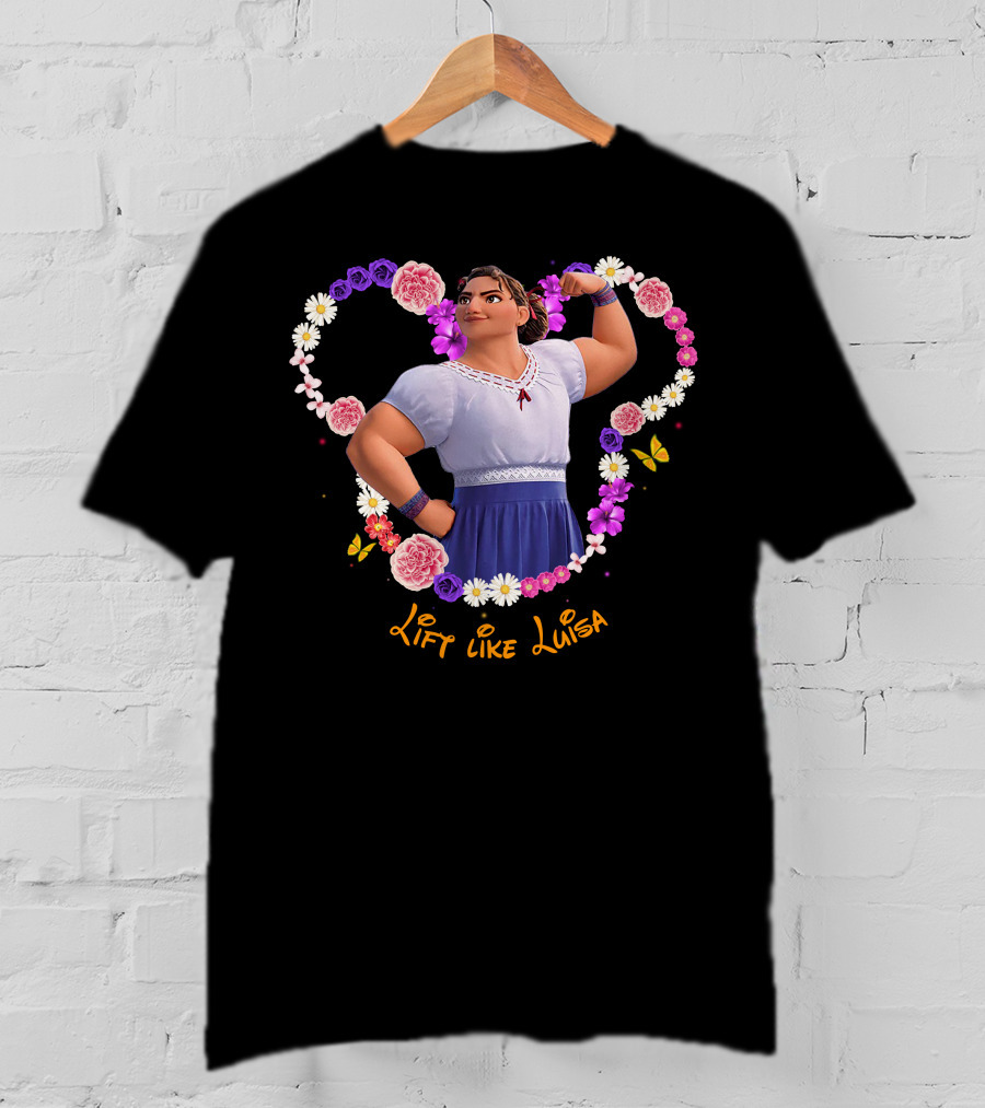 Lift Like Luisa Flowers Butterflies T-Shirt