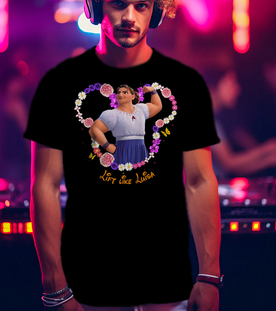 Lift Like Luisa Flowers Butterflies T-Shirt