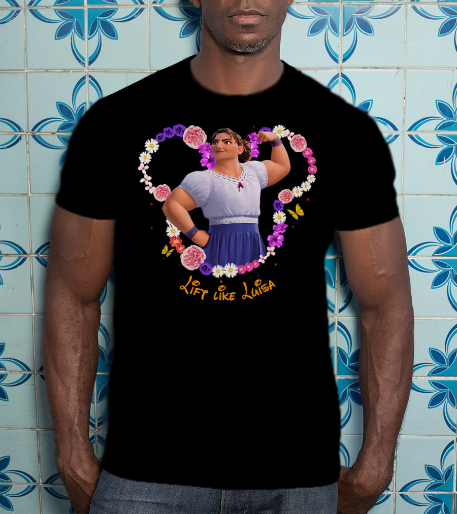 Lift Like Luisa Flowers Butterflies T-Shirt