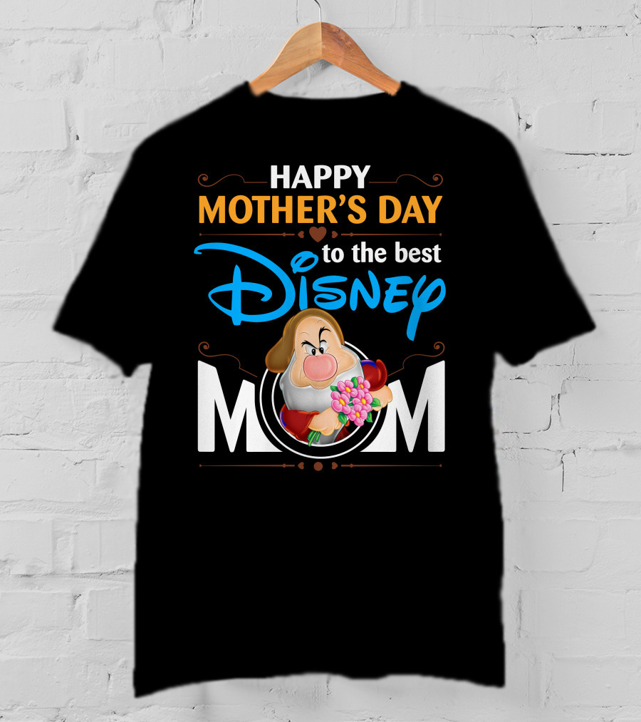 Happy Mother's Day To The Best Disney Mom Grumpy T-Shirt