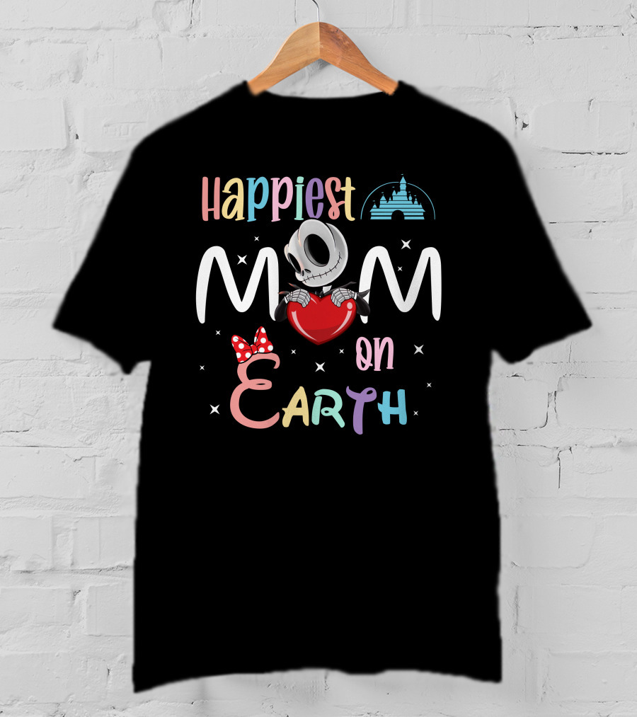 Happiest Mom On Earth Jack Skellington T-Shirt