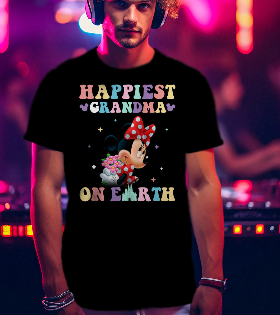 Happiest Grandma On Earth Minnie T-Shirt