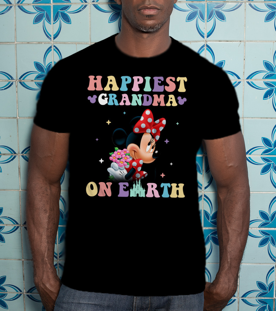 Happiest Grandma On Earth Minnie T-Shirt