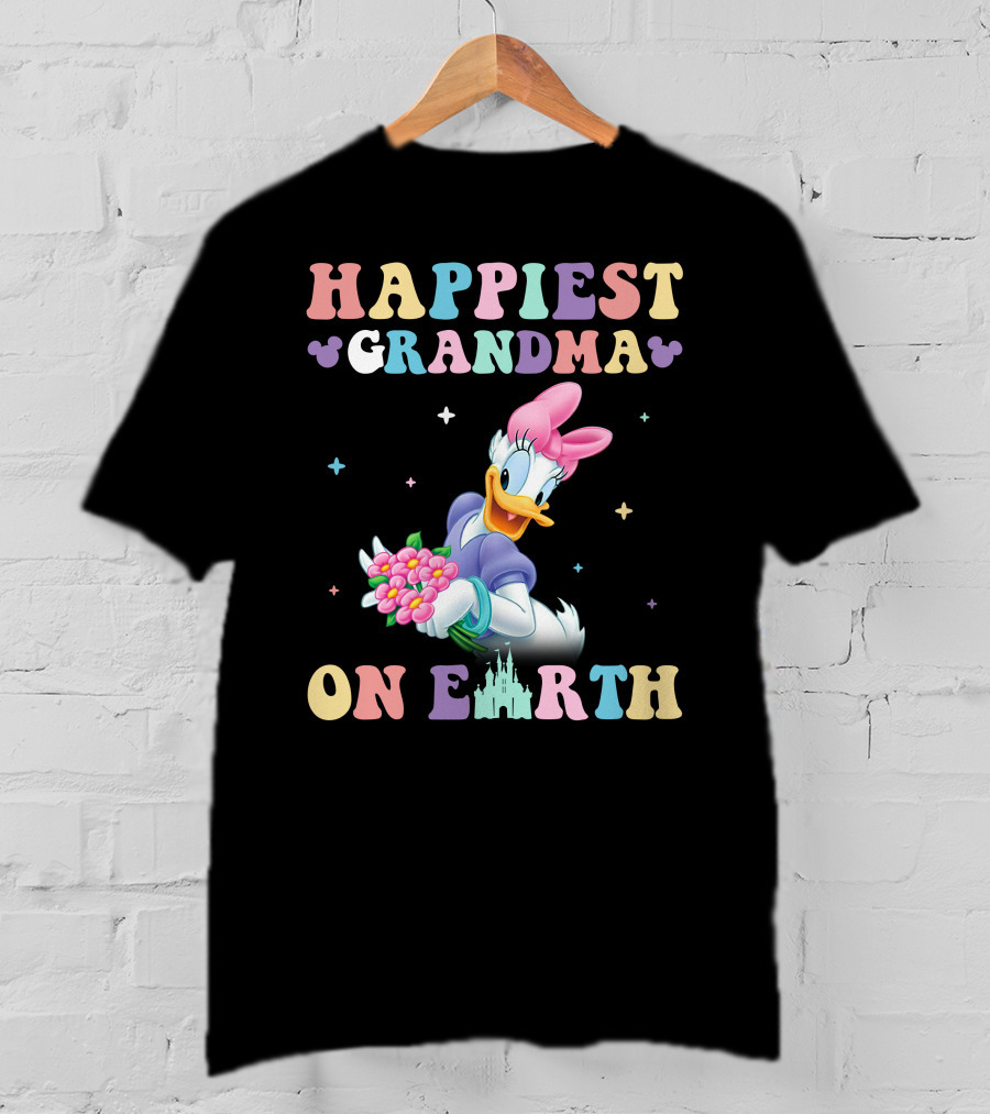 Happiest Grandma On Earth Daisy Duck Disney T-Shirt