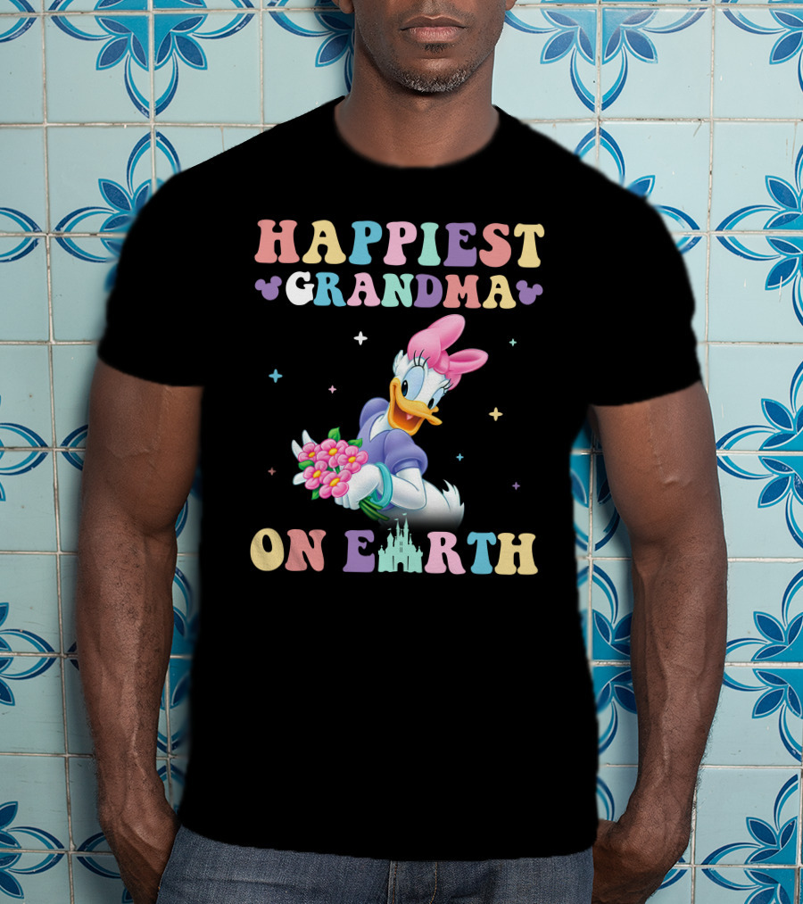 Happiest Grandma On Earth Daisy Duck Disney T-Shirt