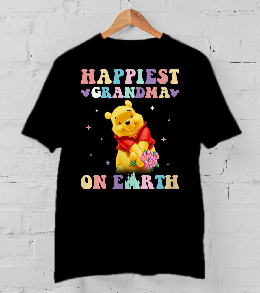 Happiest Grandma On Earth Winnie The Pooh Disney T-Shirt
