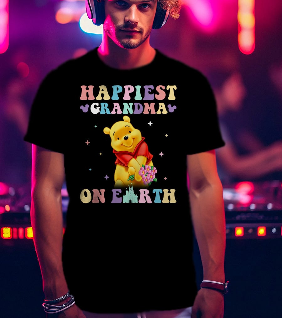 Happiest Grandma On Earth Winnie The Pooh Disney T-Shirt