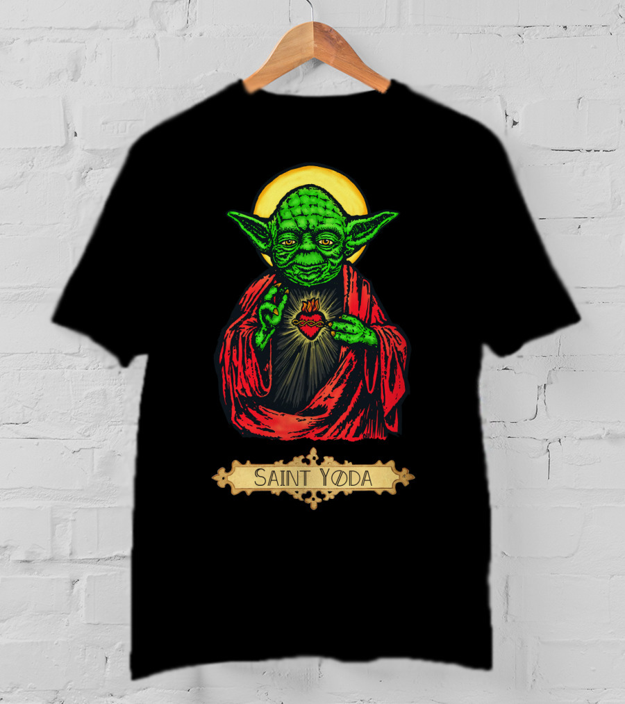 Saint Yoda Sacred Heart Halo T-Shirt
