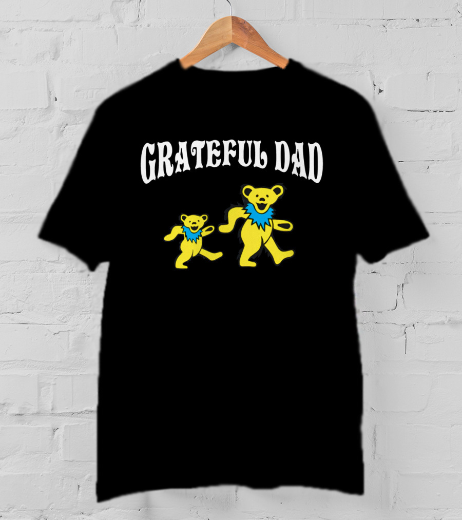 Grateful Dad Dancing Bears Father's Day T-Shirt