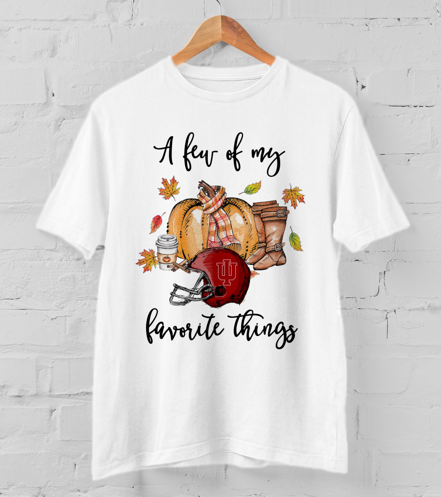 A Few Of My Favorite Things Indiana Hoosiers Fall Football Elements T-Shirt