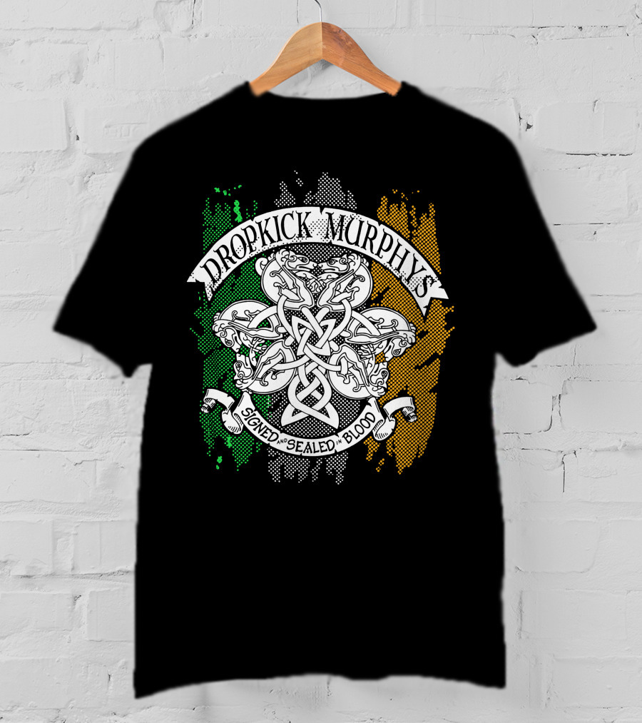 Dropkick Murphys Signed And Sealed In Blood Irish Celtic Knot T-Shirt