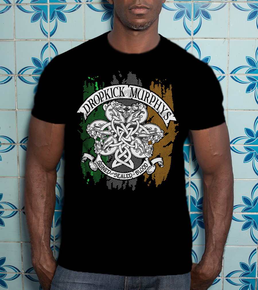 Dropkick Murphys Signed And Sealed In Blood Irish Celtic Knot T-Shirt