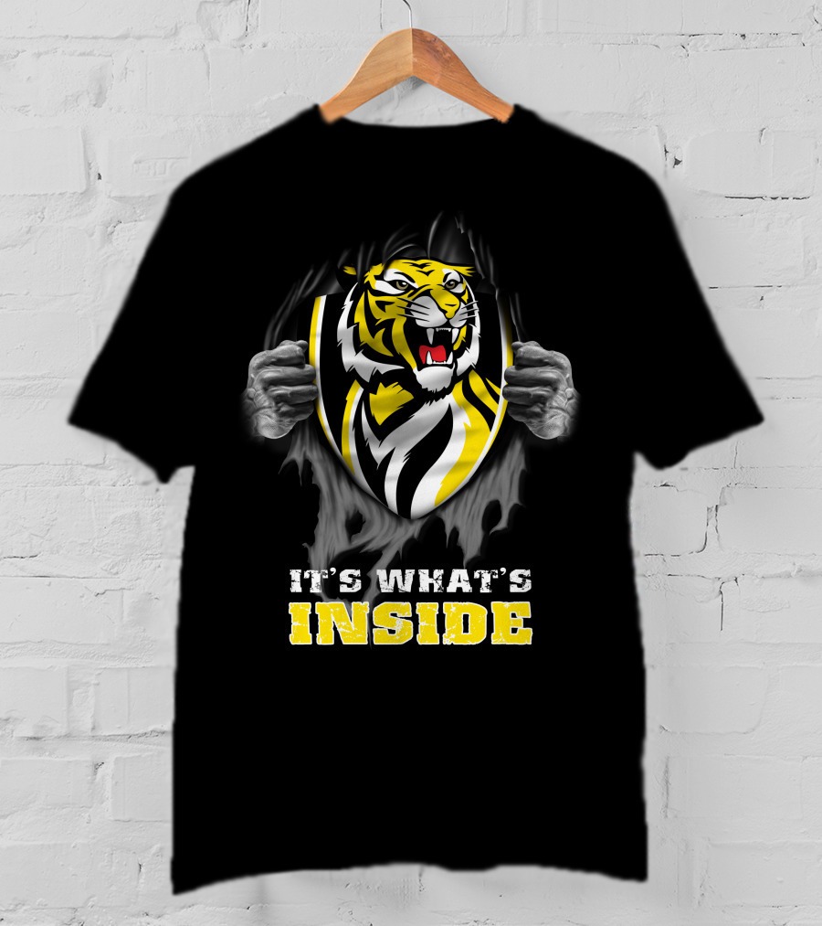 It's What's Inside Richmond Tigers Logo Peeling Effect T-Shirt