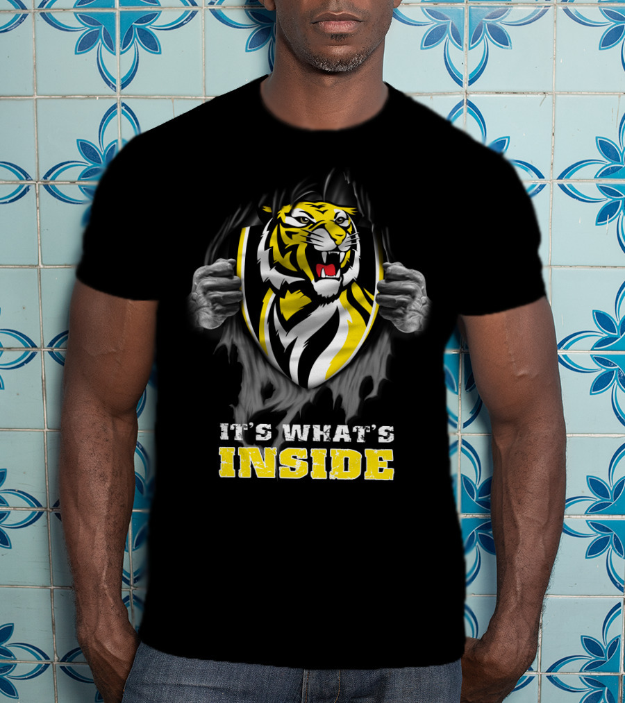It's What's Inside Richmond Tigers Logo Peeling Effect T-Shirt