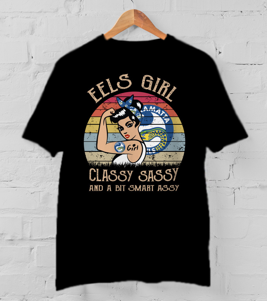 Parramatta Eels Girl Classy Sassy And A Bit Smart Assy T-Shirt