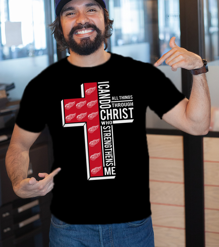 I Can Do All Things Through Christ Red Wings T-Shirt