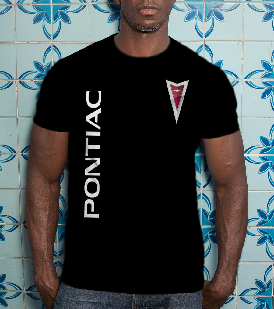 Pontiac Vertical Text With Classic Arrowhead T-Shirt