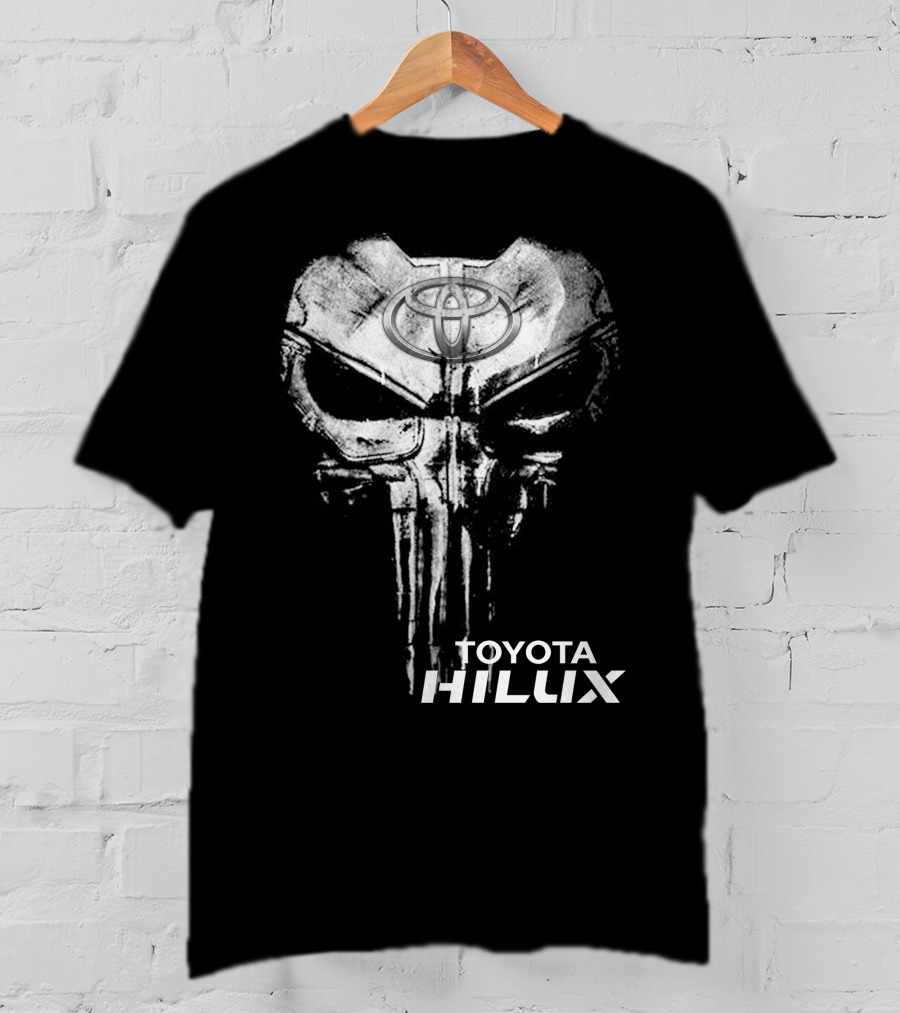 Toyota Hilux Punisher Skull Logo T-Shirt