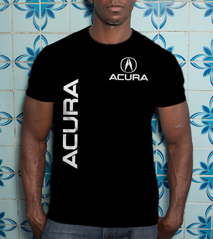ACURA Acura Emblem Vertical And Horizontal Branding T-Shirt