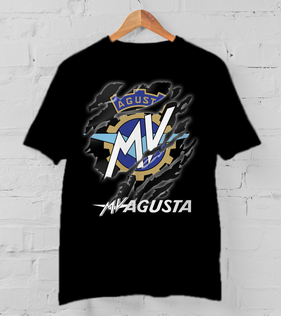 MV Agusta Emblem With Scratch Effect T-Shirt