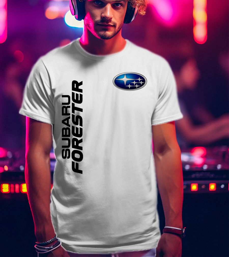 SUBARU FORESTER Logo Oval Badge T-Shirt