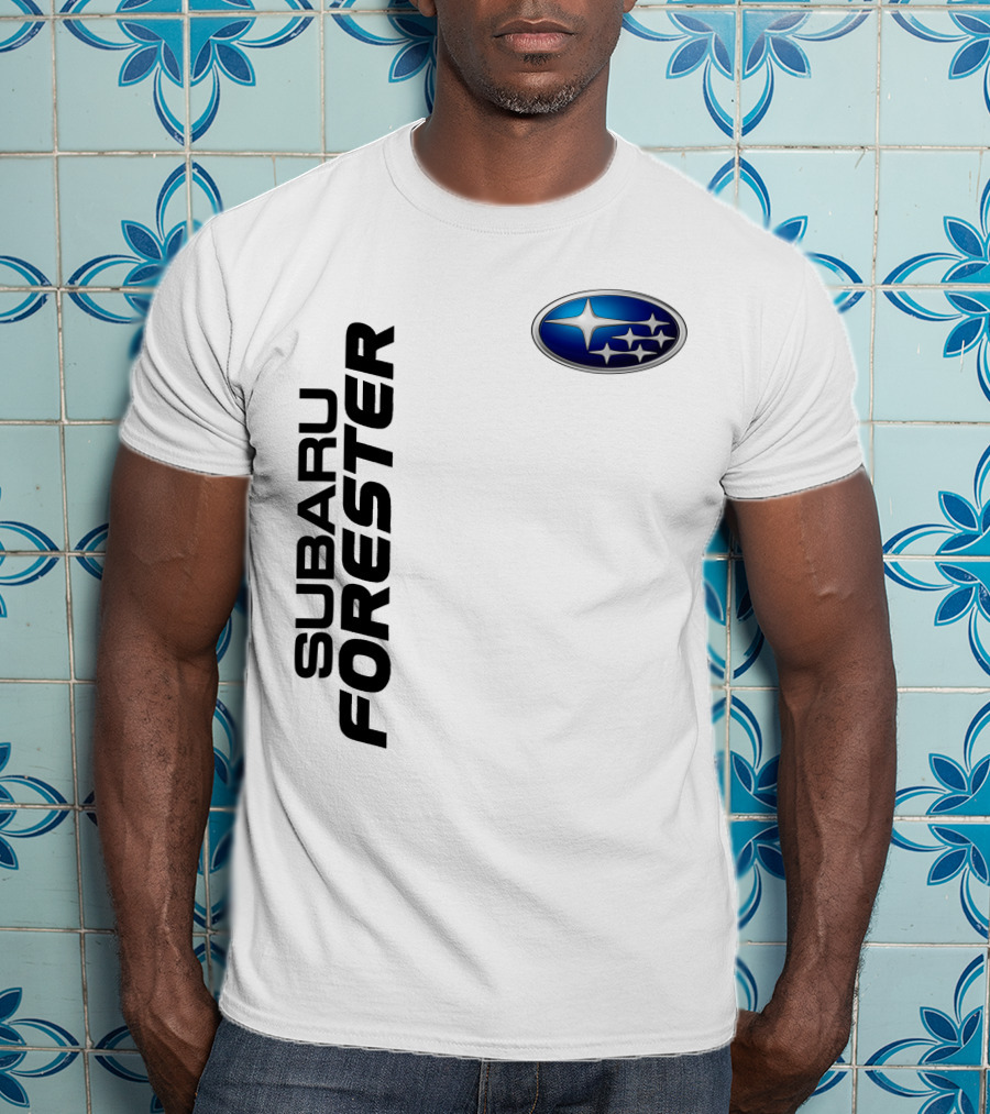 SUBARU FORESTER Logo Oval Badge T-Shirt