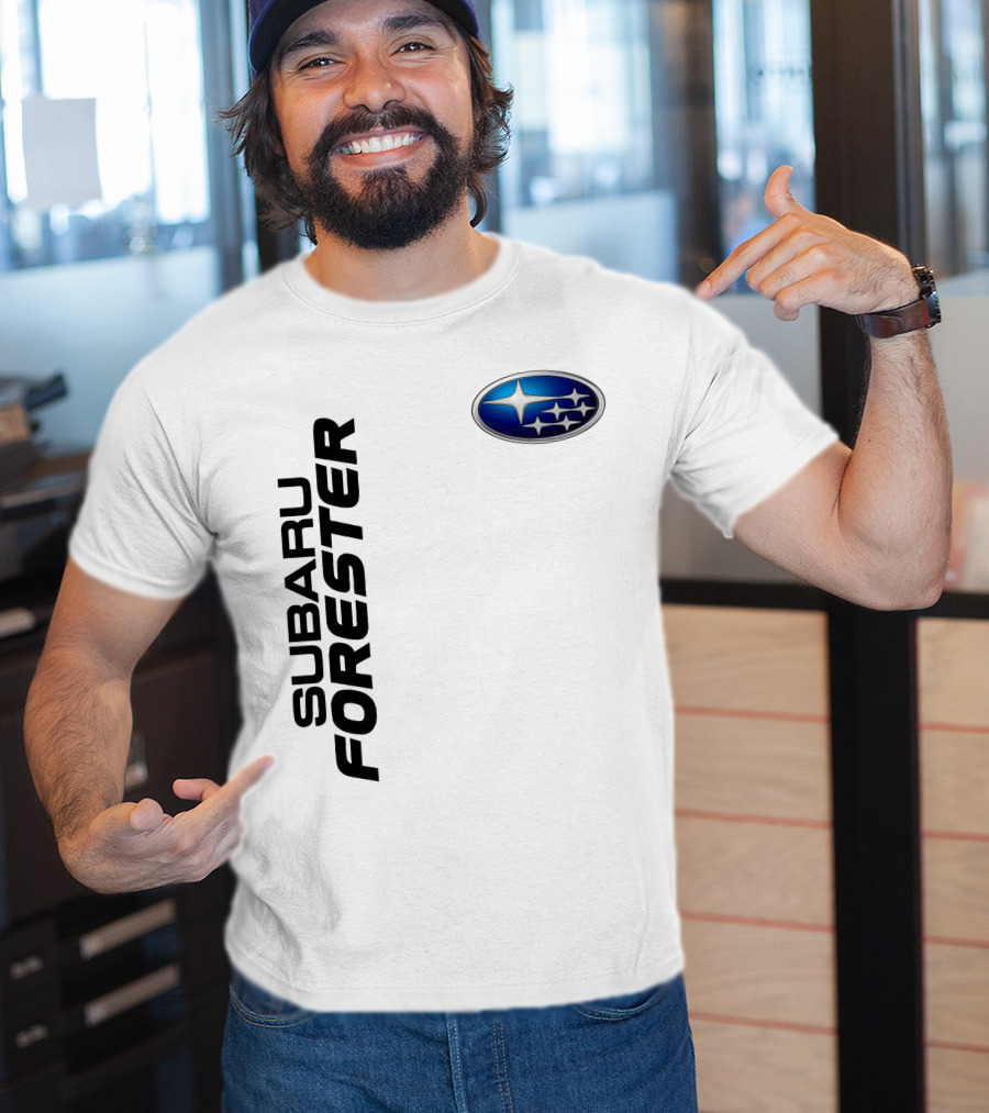 SUBARU FORESTER Logo Oval Badge T-Shirt