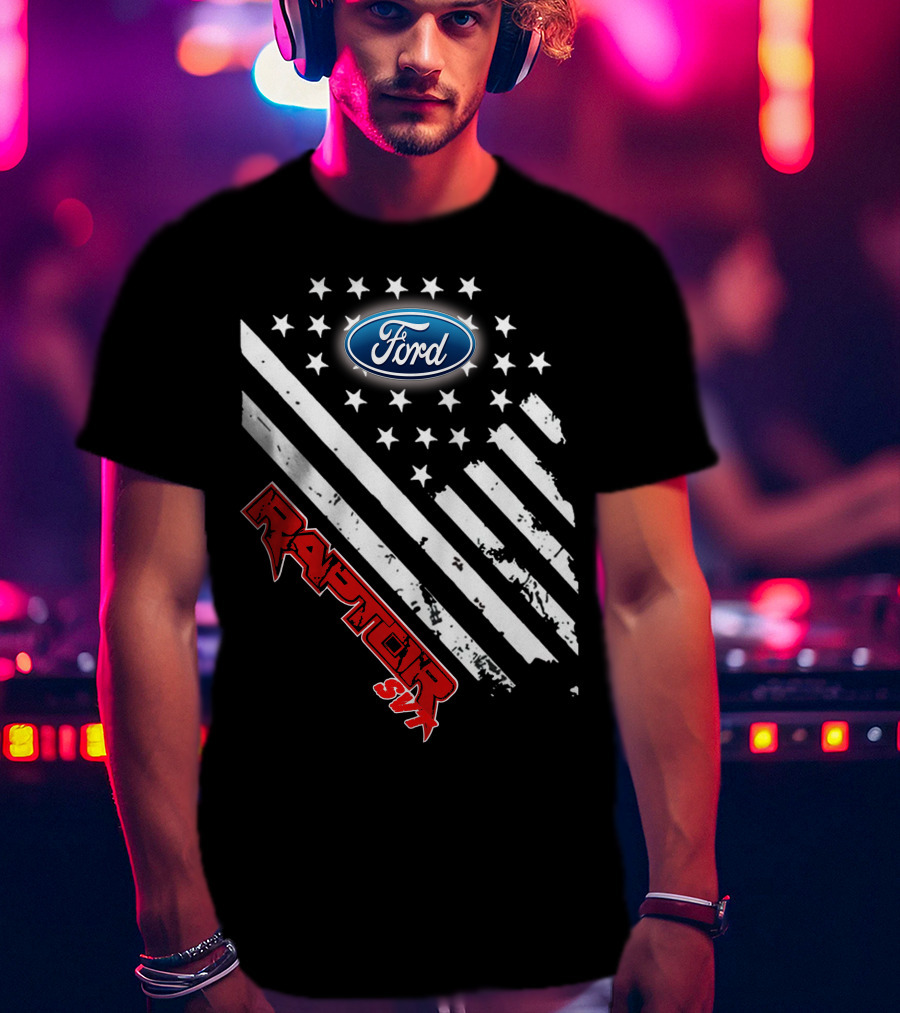 Ford Raptor SVT American Flag T-Shirt