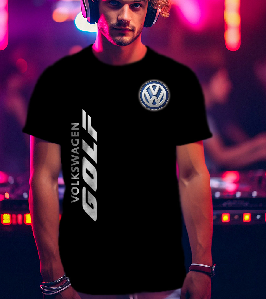 Volkswagen Golf Classic Logo Automotive T-Shirt