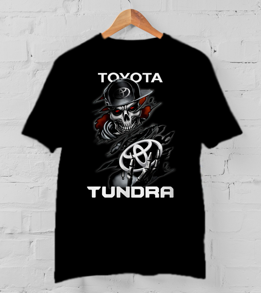 TOYOTA TUNDRA Skeleton Hoodie Emblem T-Shirt