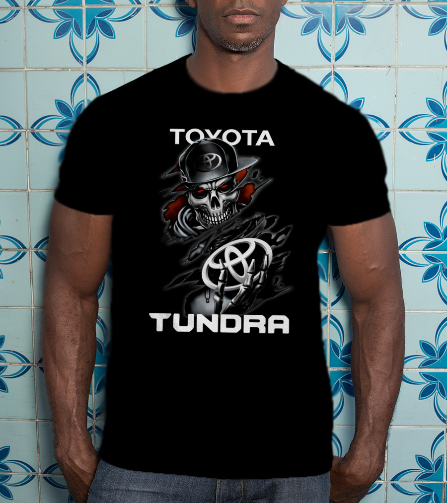 TOYOTA TUNDRA Skeleton Hoodie Emblem T-Shirt