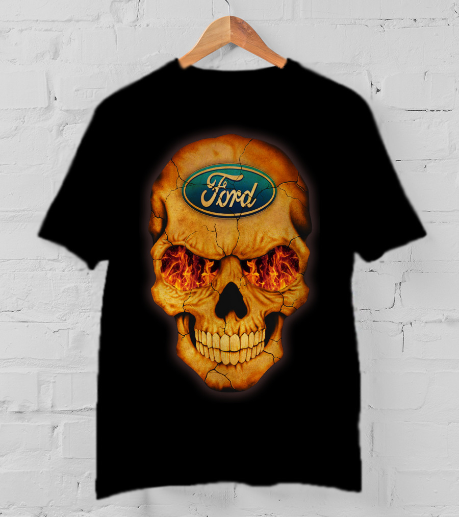 Ford Skull Flaming Eyes T-Shirt