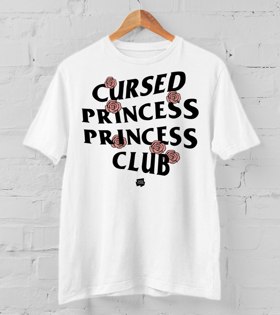 Cursed Princess Club Webtoon Merchandise Roses T-Shirt