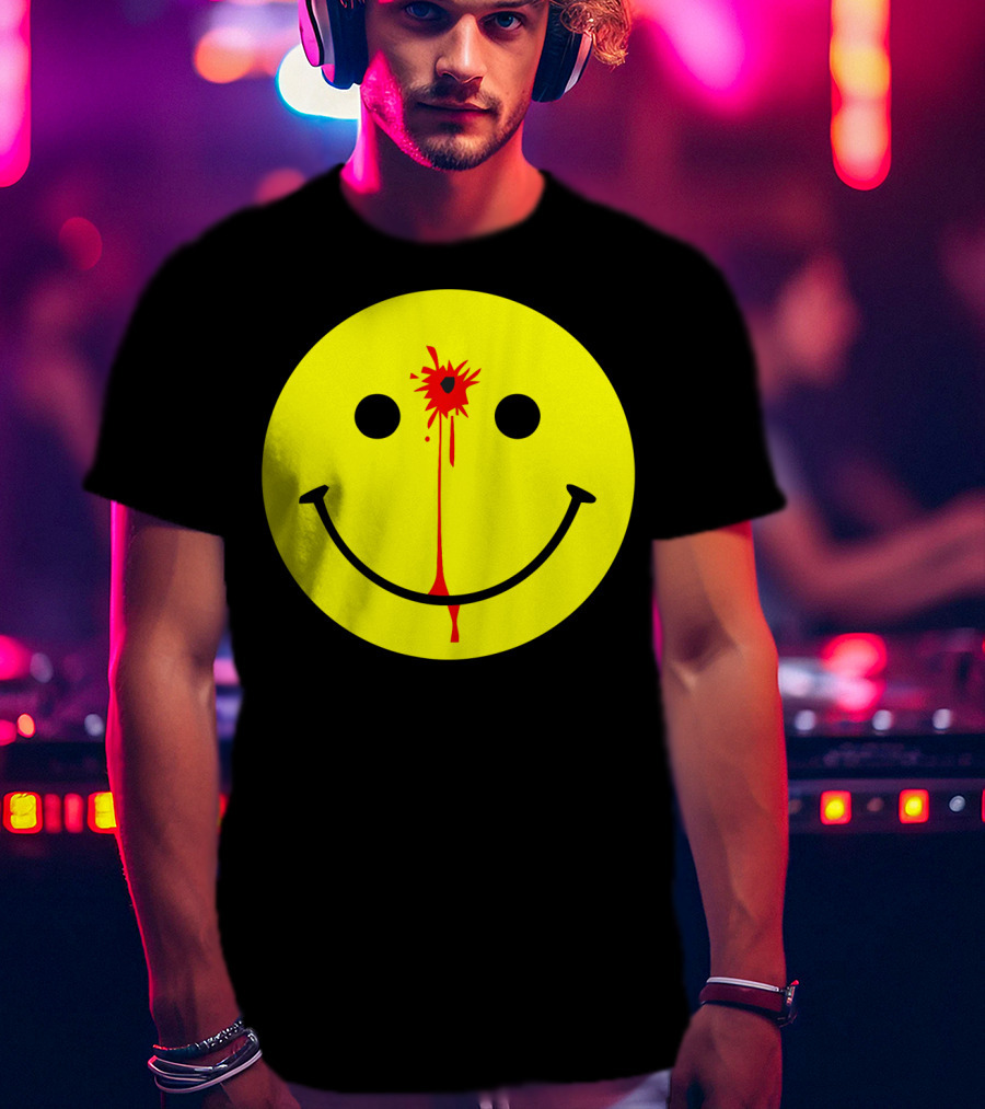 Have A Nice Day Smiley Face Blood Splatter T-Shirt